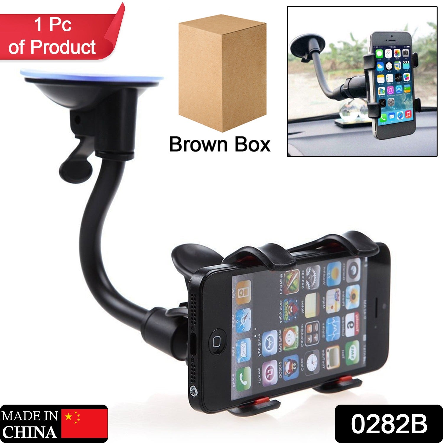 0282B Flexible Mobile Stand Multi Angle Adjustment with 360 Degree Adjustment For Car & Home Use Mobile Stand 0282B Flexible Mobile Stand Multi Angle Adjustment with 360 Degree Adjustment For Car & Home Use Mobile Stand